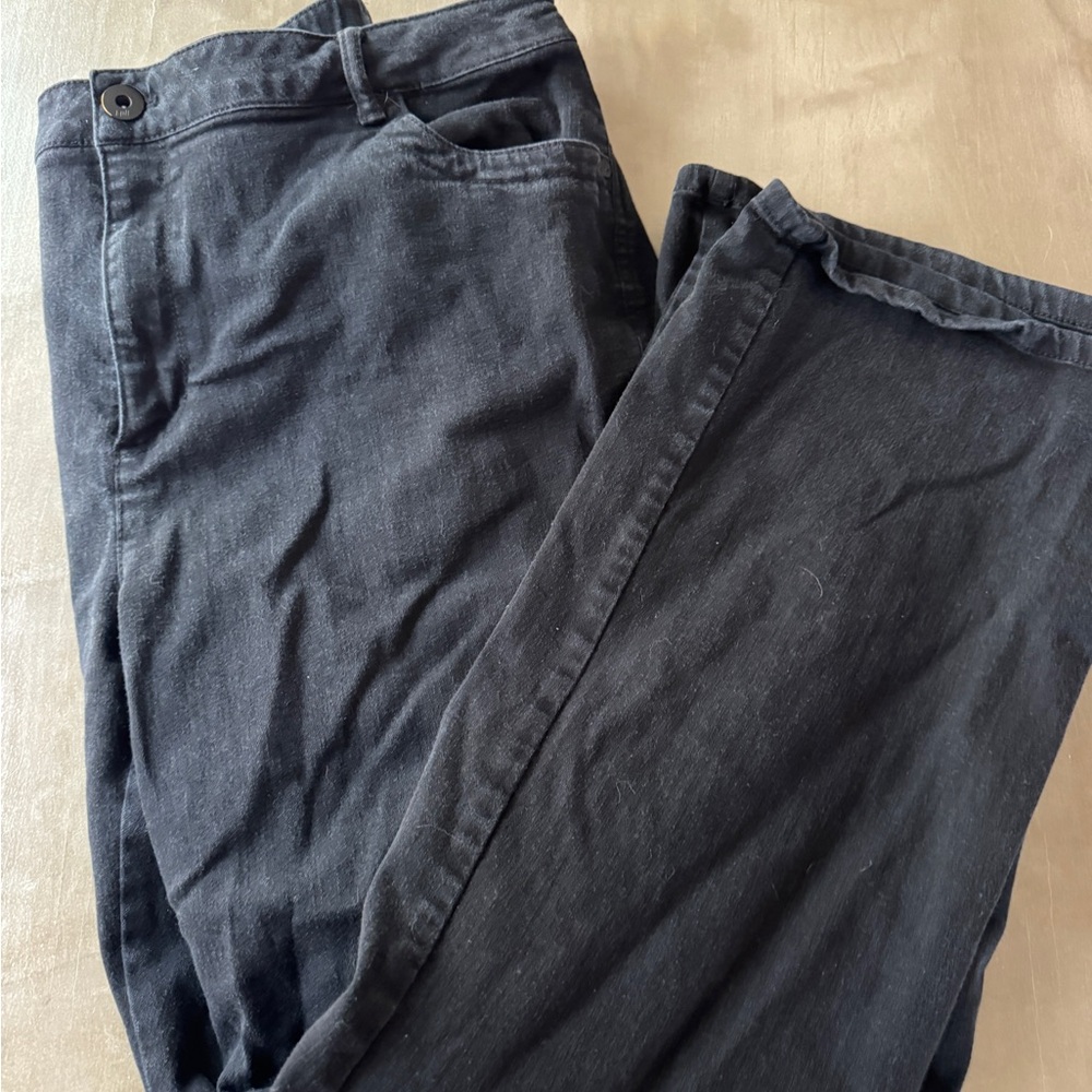 J. Jill Black High-Rise Bootcut Jeans